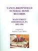 Vance-Brownfield Funeral Home Records