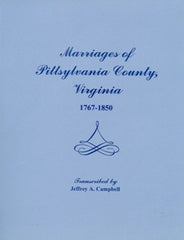 Marriages of Pittsylvania County, VA