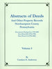 Abstracts, Deeds and Other Property Rec., Northampton Co., PA, Vol. 5