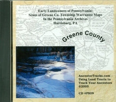 Scans of Twp. Warrantee Maps of Greene County, PA