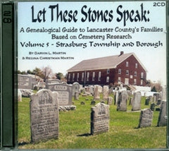 Let these Stones Speak, Vol. 5 (Strasburg Twp. and Boro.)