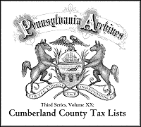 Cumberland County Tax Lists, Third Series, Vol. XX