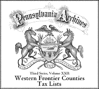 Western Frontier Counties Tax List, Third Series, Vol. XXII