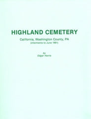 Highland Cemetery, Washington Co., PA