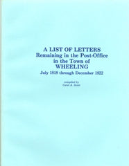 A Listing of Letters found in the Wheeling, WV Post Office