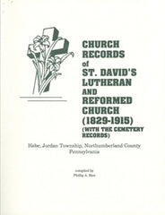 Church Records of St. David’s Lutheran & Reformed Church