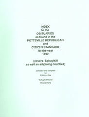 1992 Index to Obituaries