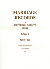 Marriage Records of Jefferson County, OH, Bk 7 (1850-1866)
