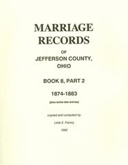 Marriage Records of Jefferson Co., OH, Bk 8, Pt II