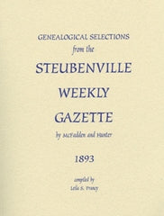 1893 Genealogical Selections from the Steubenville Weekly Gazette