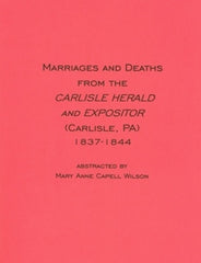 Marriages and Deaths from the Carlisle Herald and Expositor