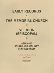 Early Records of the Memorial Church of St. John