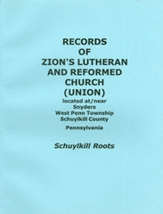 Records of Zion’s Luth. and Ref. Church (Union)