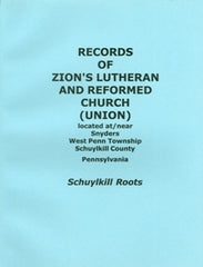 Records of Zion’s Luth. and Ref. Church (Union)