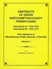 Abstracts of Deeds of Northampton County, PA, Vol. 1