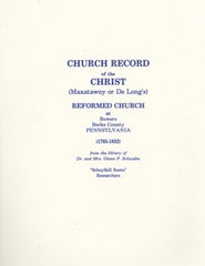 Church Record of the Christ (Maxatawny or DeLong’s)..