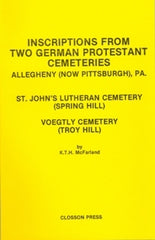 Inscriptions from Two German Protestant Cemeteries