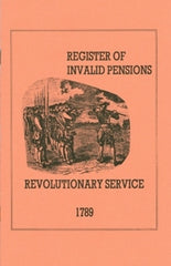 1789 Revolutionary War Register of Invalid Pensions