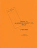 Allegheny County, PA Will Book Index, 1789-1869