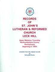 Records of St. John’s Lutheran & Reformed Church