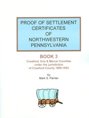 Proof of Settlement Certificates of NW PA, Bk 3