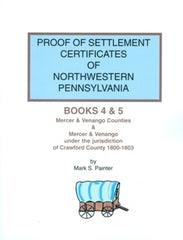 Proof of Settlement Certificates of NW PA, Bks 4 and 5